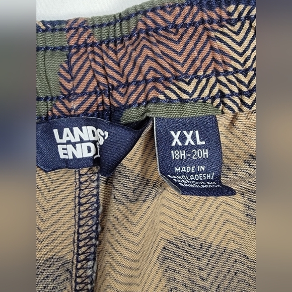 Lands’ End Camo Boy's Iron Knee Jogger In XXL (18H-20H) Almond Bisque Camo - Picture 11 of 13